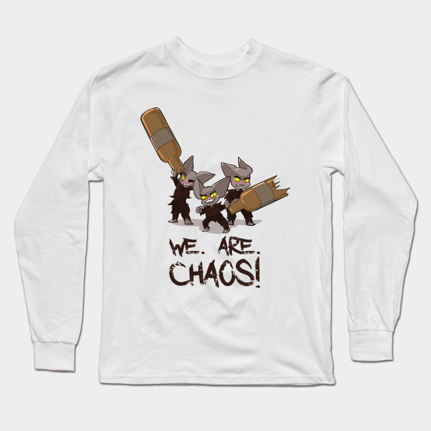 Boozies - We. Are. Chaos! Long Sleeve T-Shirt by Thornvale Store